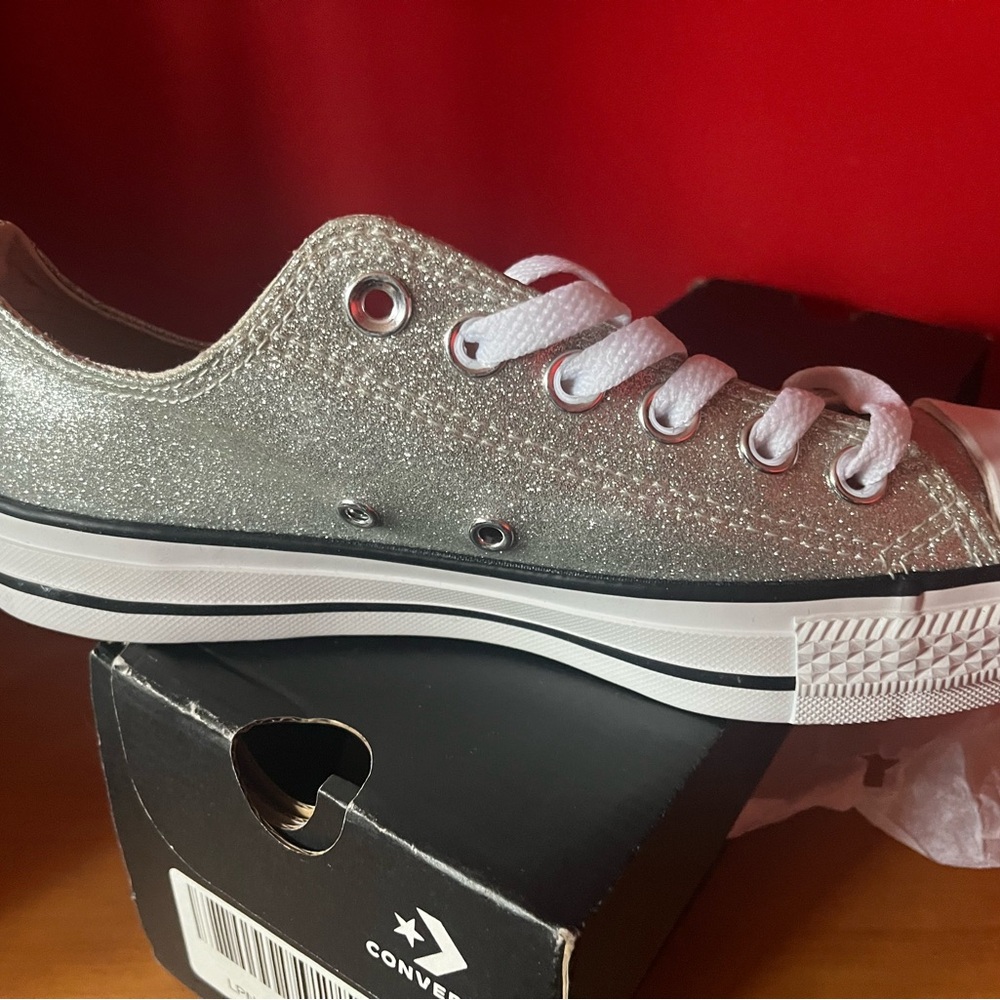Women’s silver converse